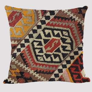 Bohemian Patterns Linen Cushions Case Multicolors Abstract Ethnic Geometry Print Decorative Pillows Case Living Room Sofa Pillow acacuss