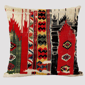 Bohemian Patterns Linen Cushions Case Multicolors Abstract Ethnic Geometry Print Decorative Pillows Case Living Room Sofa Pillow acacuss