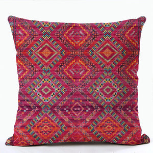 Bohemian Patterns Linen Cushions Case Multicolors Abstract Ethnic Geometry Print Decorative Pillows Case Living Room Sofa Pillow acacuss