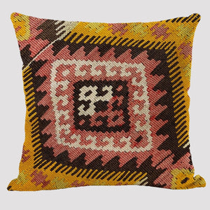 Bohemian Patterns Linen Cushions Case Multicolors Abstract Ethnic Geometry Print Decorative Pillows Case Living Room Sofa Pillow acacuss