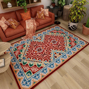 Bohemian Style Carpets for Living Room Morocco Bedroom Decor Carpet Persian Large Area Rugs Lounge Rug Home Non-slip Floor Mat acacuss