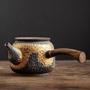 Bronze ceramic kyusu vintage chinese ceramic tea pot drinkware 230ml acacuss