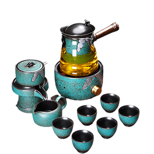 Bubble Turkish Chinese Tea Set Accessories Mugs Maker Afternoon Gaiwan Service Tea Set Cutlery Taza Mate Kitchen Sets YX50TS acacuss