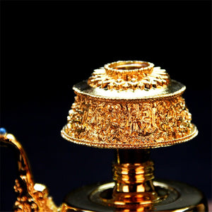 Buddhist Supplies Tibetan Gold Gilt Ben Pakistan Pot Handmade Water Bottle Water Supply Cup Trumpet acacuss