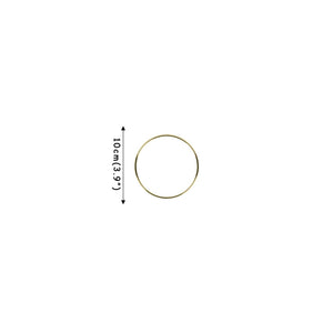 CYUAN 10-40cm Metal Hoops Home Door Hanging Gold Iron Metal Ring Wreath Wall Hanging Ornament Spring Wedding Party Decoration acacuss