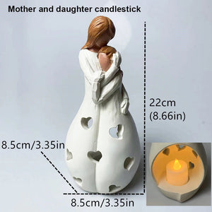 Candle Holder Candlesticks For Candles Resin Candleholder Statue Sculptures Dining Table Decorations Living Room African Women acacuss