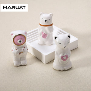 Cartoon Furniture Handles Animal Drawer Knob Ceramic Drawer Knobs Handles for Cabinets and Drawer Lion Panda Fox Children Handle acacuss