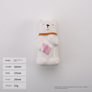 Cartoon Furniture Handles Animal Drawer Knob Ceramic Drawer Knobs Handles for Cabinets and Drawer Lion Panda Fox Children Handle acacuss