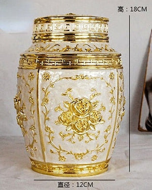 Carved Tea Pot Pet Commemorative Cremation Ashes Funeral Container Coffin Box Pet Urns acacuss
