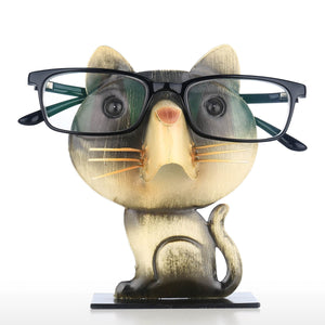 Cat Shaped Eyeglass Rack Glasses Eyewear Holder Animal Shaped Spectacle Display Stand Home Ornament Modern Eyeglass Holder acacuss
