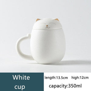 Cat mug with lid acacuss