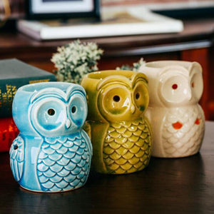 Ceramic Aromatherapy Burner Owl Aroma Oil Lamp Gifts And Crafts Home Decorations Essential Oil Burner Candle Holder acacuss
