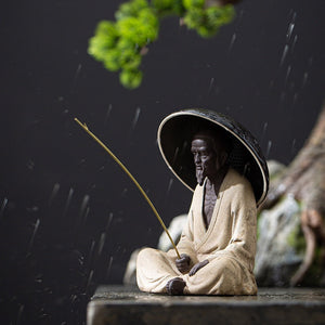 Ceramic Creative Little Monk Tea Strainer Tea Leaking Tea Strainer Household Kung Fu Tea Set Accessories Tea Ceremony Decoration acacuss