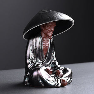 Ceramic Creative Little Monk Tea Strainer Tea Leaking Tea Strainer Household Kung Fu Tea Set Accessories Tea Ceremony Decoration acacuss
