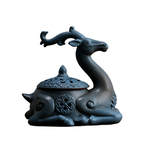 Ceramic Creative Plate Incense Burner Personality Aromatherapy Burner Zen Sandalwood Buddha Incense Deer Ornaments acacuss