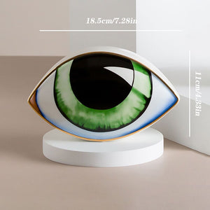 2023 New Ceramic Devil's Eye Home Decor Eye Ornaments Sculpture Statues Study Room Abstract Decoration Gift Giving acacuss
