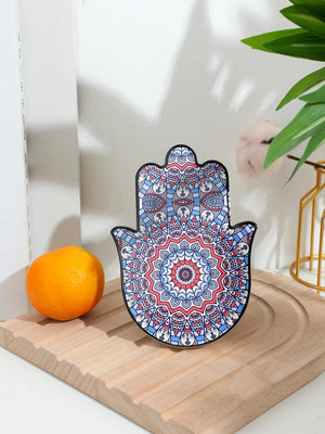 Ceramic Evil Eye Hamsa Hand Desk Ornament Desk Decor Home Decorations Desk Accessories Gothic Home Decor Table Decoration Items acacuss
