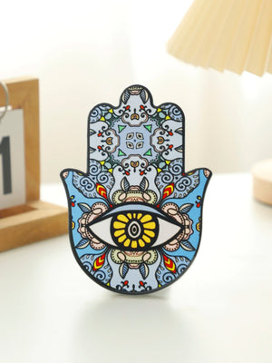 Ceramic Evil Eye Hamsa Hand Desk Ornament Desk Decor Home Decorations Desk Accessories Gothic Home Decor Table Decoration Items acacuss