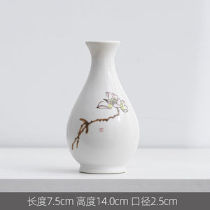 Ceramic Fragrance Bottle Creative Home Mini Ceramic Vase Decoration Hydroponic Flowers acacuss