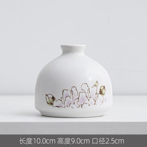 Ceramic Fragrance Bottle Creative Home Mini Ceramic Vase Decoration Hydroponic Flowers acacuss