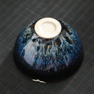 Ceramic Inlaid Silver Teacup Jianzhan acacuss
