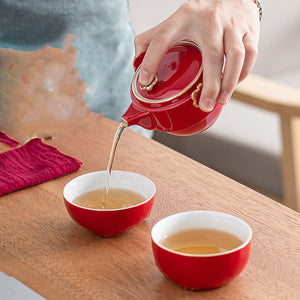 Ceramic Lucky Cat Kuai Ke Cup - Porcelain Tea Mug with Strainer Filter and Lid Portable Tea Coffee Mug Set for Office Travel Teaware acacuss