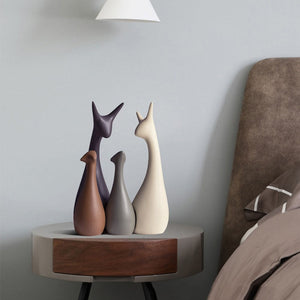 Ceramic Nordic deer ornaments Creative New Chinese Living Room Home TV Cabinet Wine Cabinet Decoration Crafts acacuss