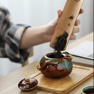 Ceramic Portable Tea Set acacuss