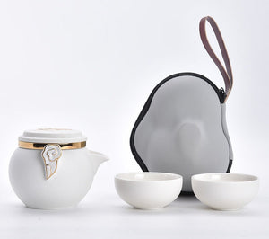 Ceramic Portable Travel Tea Set Outdoor acacuss