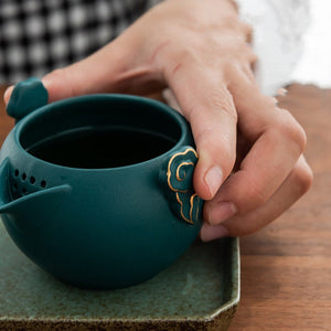 Ceramic Portable Travel Tea Set Outdoor acacuss