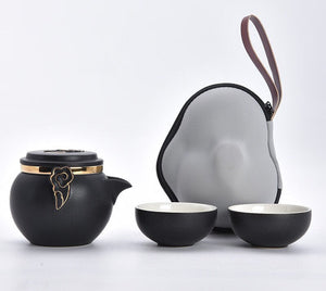 Ceramic Portable Travel Tea Set Outdoor acacuss