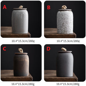 Ceramic Tea & Coffee Container Cans Canister | Retro Stoneware acacuss