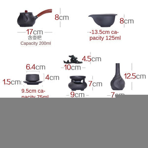 Ceramic Tea Set Side Pots Cup Set Kung Fu Tea Japanese Earthenware Tea Gift Tea Pot Set Tea Set Chinese Teaware Tea Ceremony Set acacuss