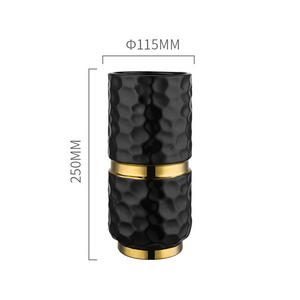 Ceramic Vase Black acacuss