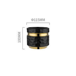 Ceramic Vase Black acacuss