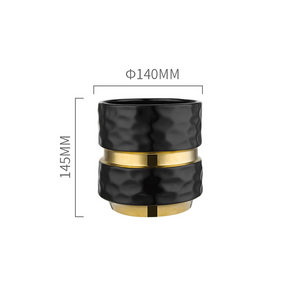 Ceramic Vase Black acacuss