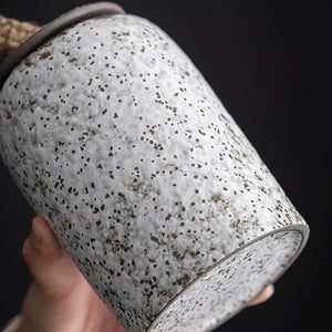 Ceramic coffee canister acacuss