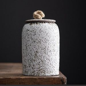 Ceramic coffee canister acacuss