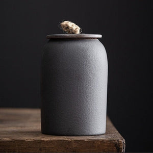Ceramic coffee canister acacuss