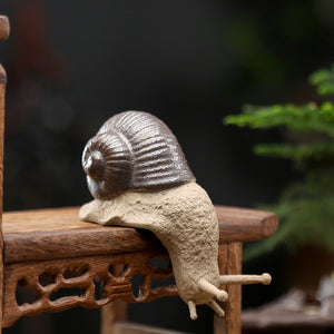 Ceramic small ornaments bonsai micro landscape creative snail gardening succulent potted plant landscaping decorative crafts acacuss