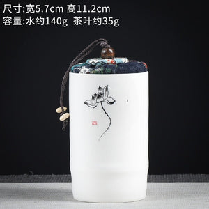 Ceramics Sealed Jar Tea Caddy Tea Box Storage Tank Tea Organizer Candy Jar Food Container Storage Box Tea Can Decorative Jars acacuss