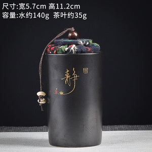 Ceramics Sealed Jar Tea Caddy Tea Box Storage Tank Tea Organizer Candy Jar Food Container Storage Box Tea Can Decorative Jars acacuss