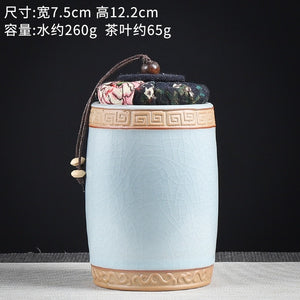 Ceramics Sealed Jar Tea Caddy Tea Box Storage Tank Tea Organizer Candy Jar Food Container Storage Box Tea Can Decorative Jars acacuss