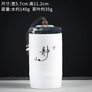 Ceramics Sealed Jar Tea Caddy Tea Box Storage Tank Tea Organizer Candy Jar Food Container Storage Box Tea Can Decorative Jars acacuss