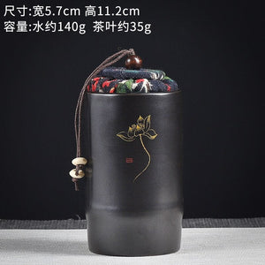 Ceramics Sealed Jar Tea Caddy Tea Box Storage Tank Tea Organizer Candy Jar Food Container Storage Box Tea Can Decorative Jars acacuss