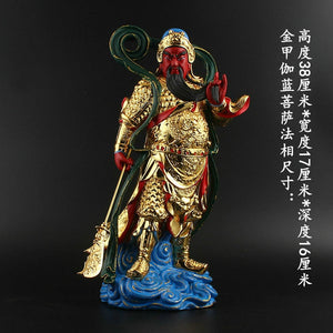 Character Statue, Guan Gong, Wei Tuo, Statue, Buddhist Supplies, Resin Crafts, Home Decorations, Holiday Gifts acacuss