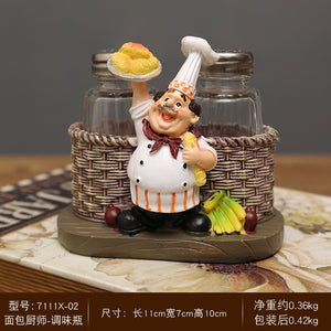 Chef Resin Statue Nordic Abstract Ornaments For Figurines Interior Sculpture Room Home Decor acacuss