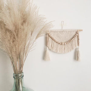 Chic Macrame Wall Hanging Bohemian Style Cotton Hand Weaving Tapestry For Living Room Bedroom Wall Decoration House Home Decor acacuss
