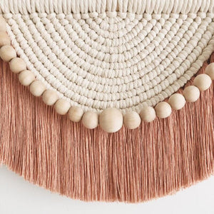 Chic Macrame Wall Hanging Bohemian Style Cotton Hand Weaving Tapestry For Living Room Bedroom Wall Decoration House Home Decor acacuss