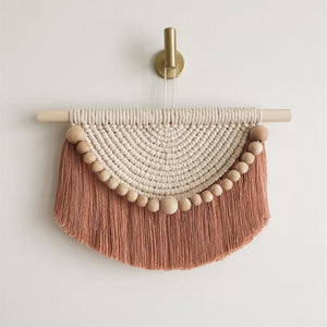 Chic Macrame Wall Hanging Bohemian Style Cotton Hand Weaving Tapestry For Living Room Bedroom Wall Decoration House Home Decor acacuss
